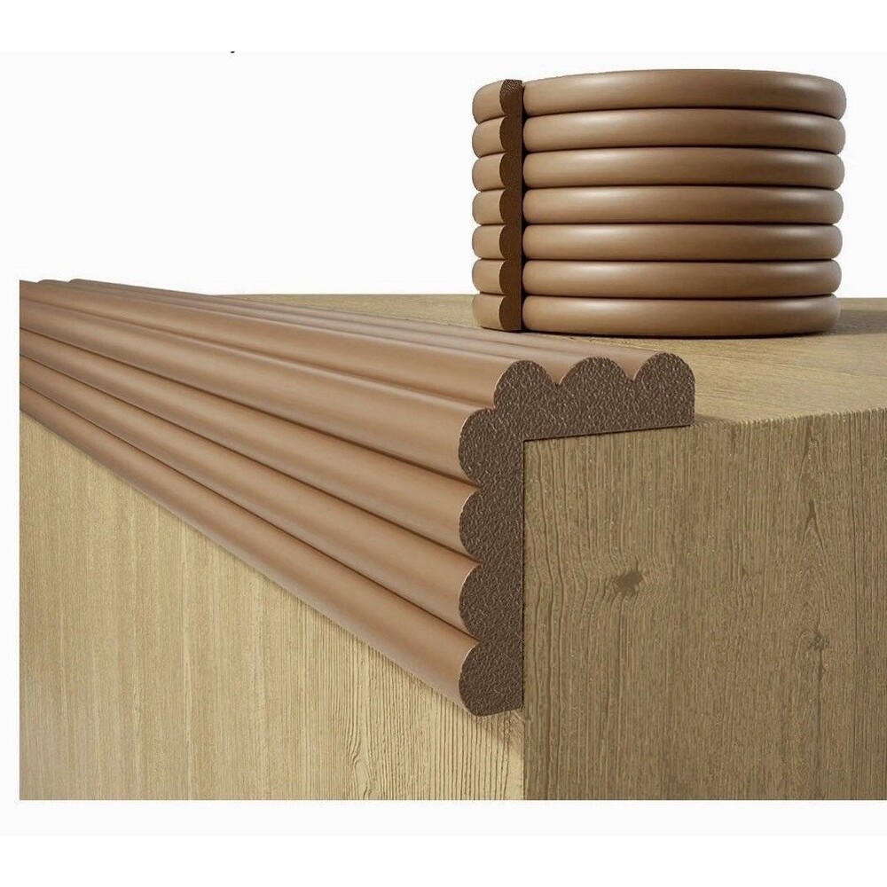 DBYDBY Baby Safety Foam Edge & Corner Cushion Strip Roll, Brown